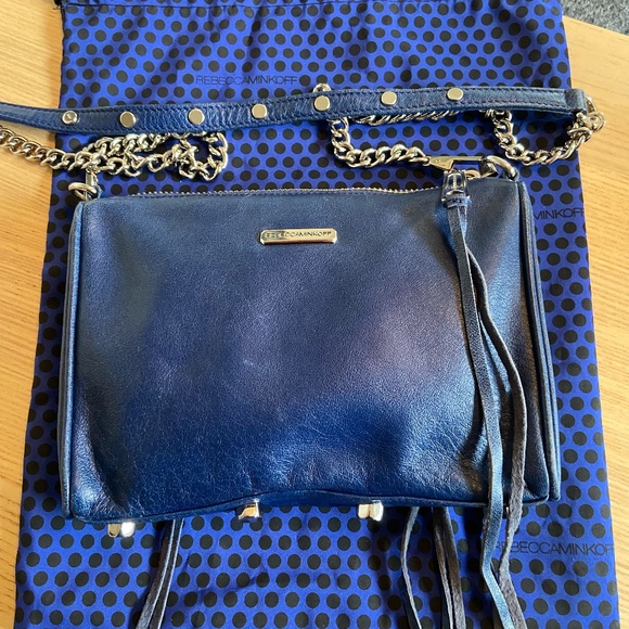 Rebecca Minkoff Blue Leather Crossbody Bag - Picture 4 of 13